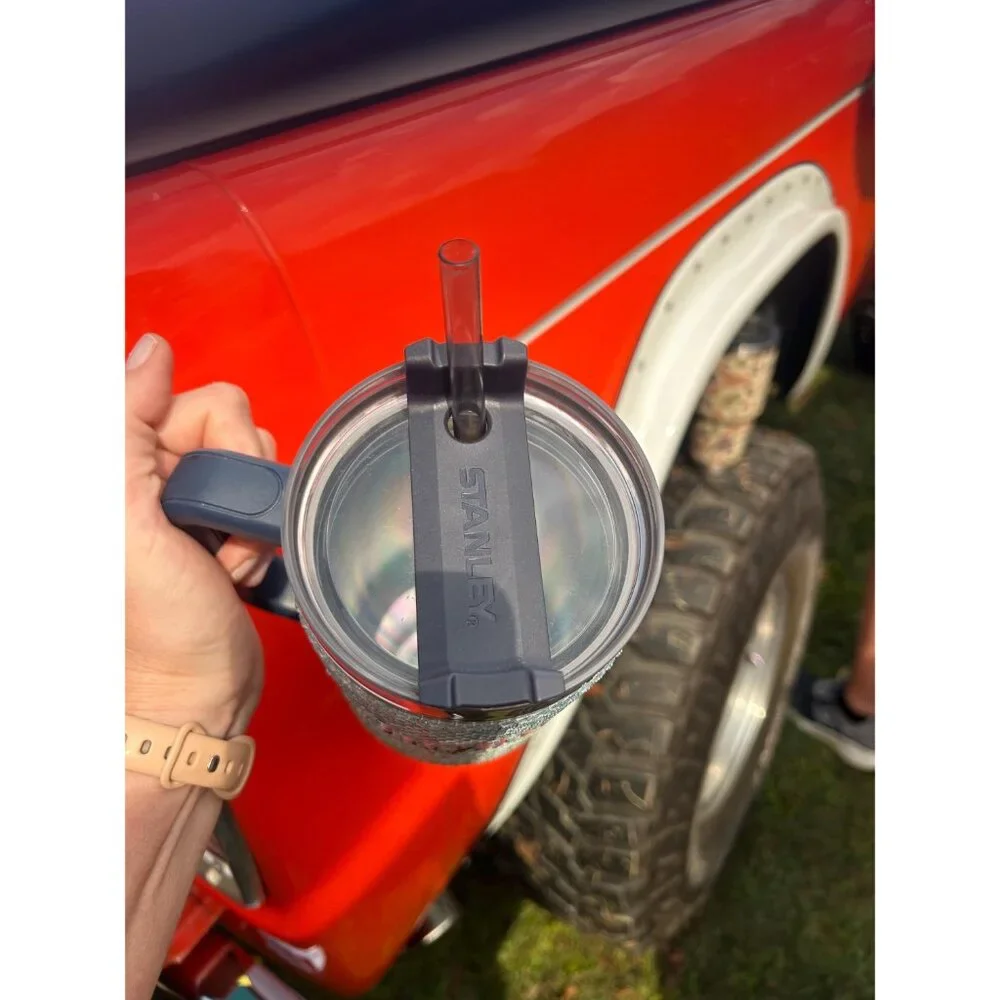 Ford Bronco Rhinestone Custom Stainless Cup 40 oz Blue - Picture 4 of 4